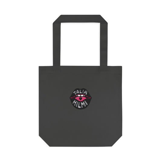 Talia Hilmi logo embroidered tote bag