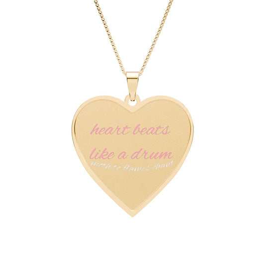 forever near engraved photo necklace