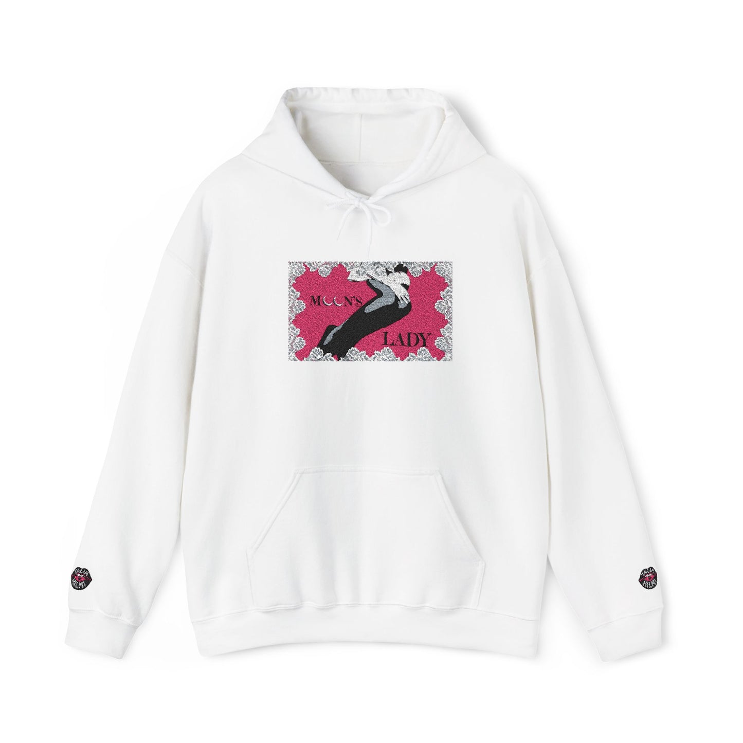moon's lady official embroidered graphic hoodie