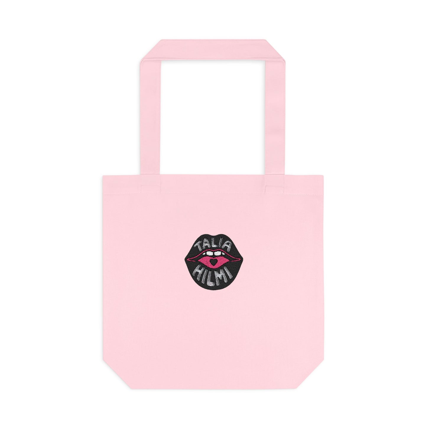 Talia Hilmi logo embroidered tote bag