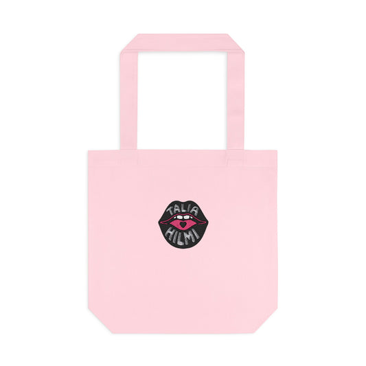 Talia Hilmi logo embroidered tote bag