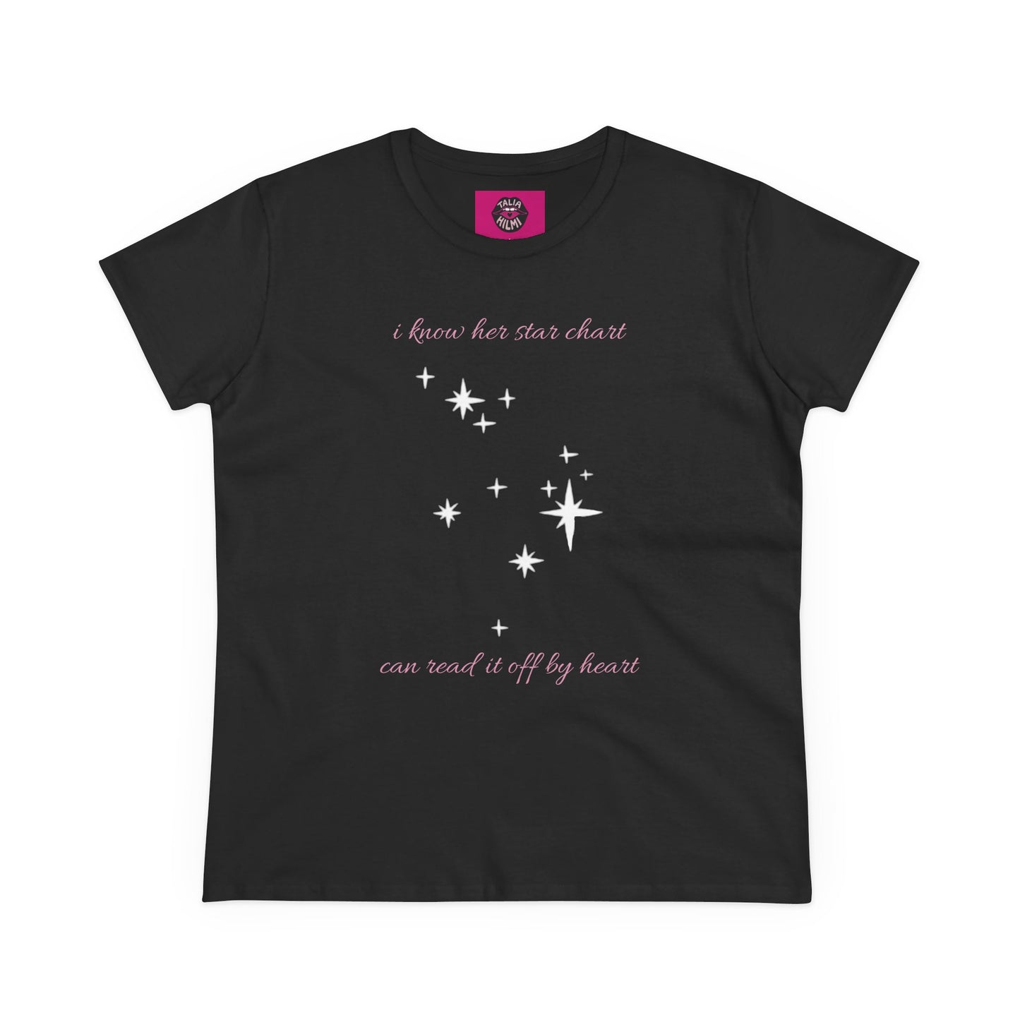 i know her star chart (aquarius) cotton tee
