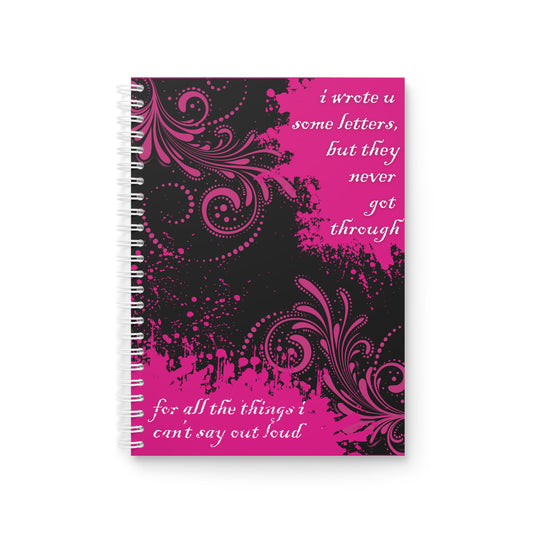 i wrote u some letters but they never got through spiral notebook