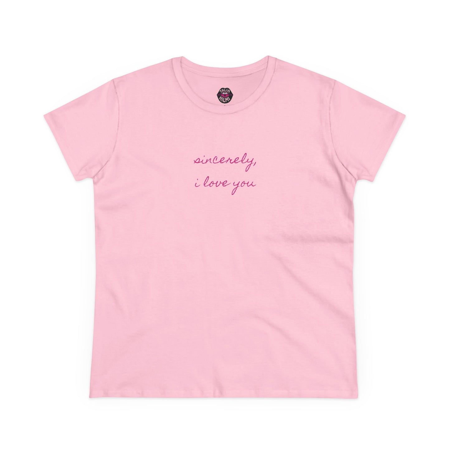 sincerely, i love you cotton tee
