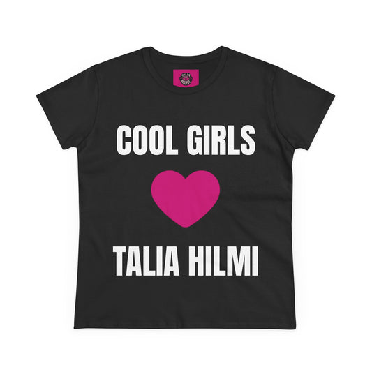 cool girls heart Talia Hilmi cotton tee
