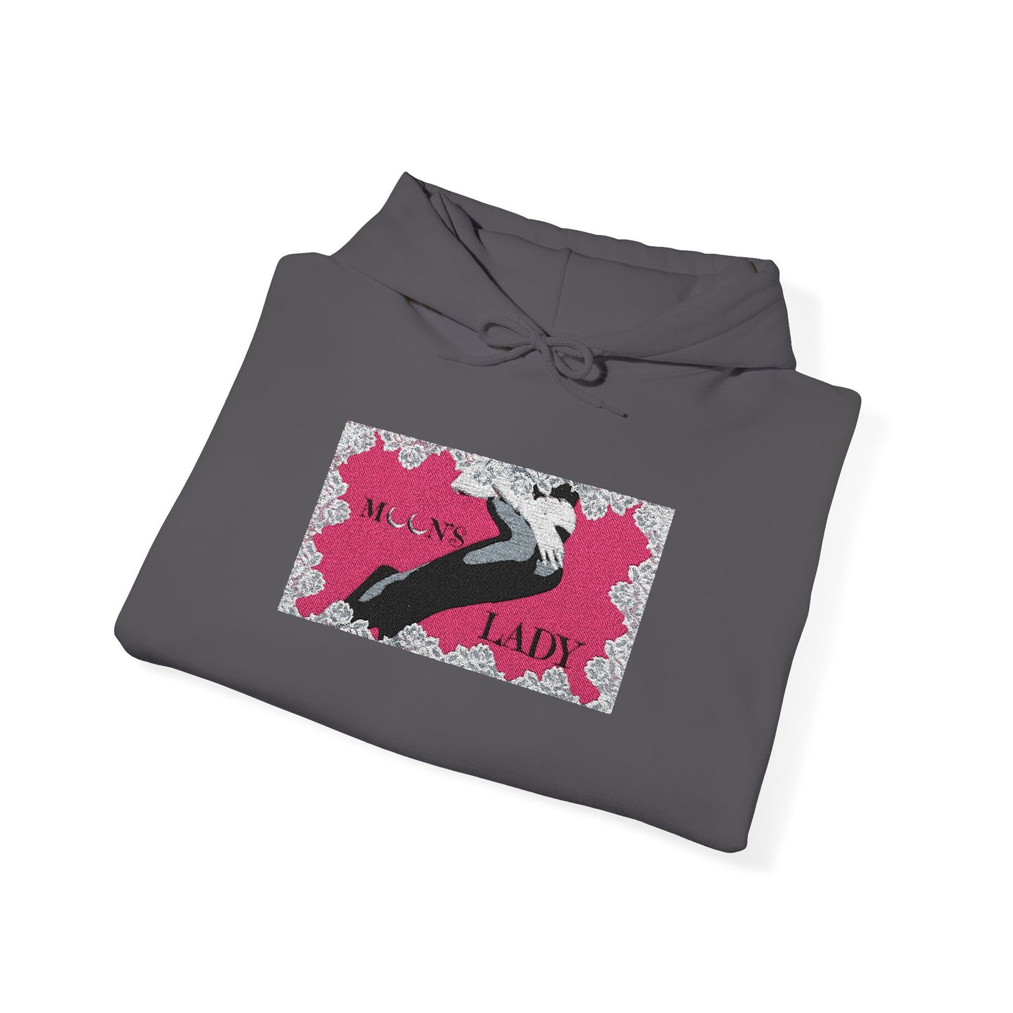 moon's lady official embroidered graphic hoodie