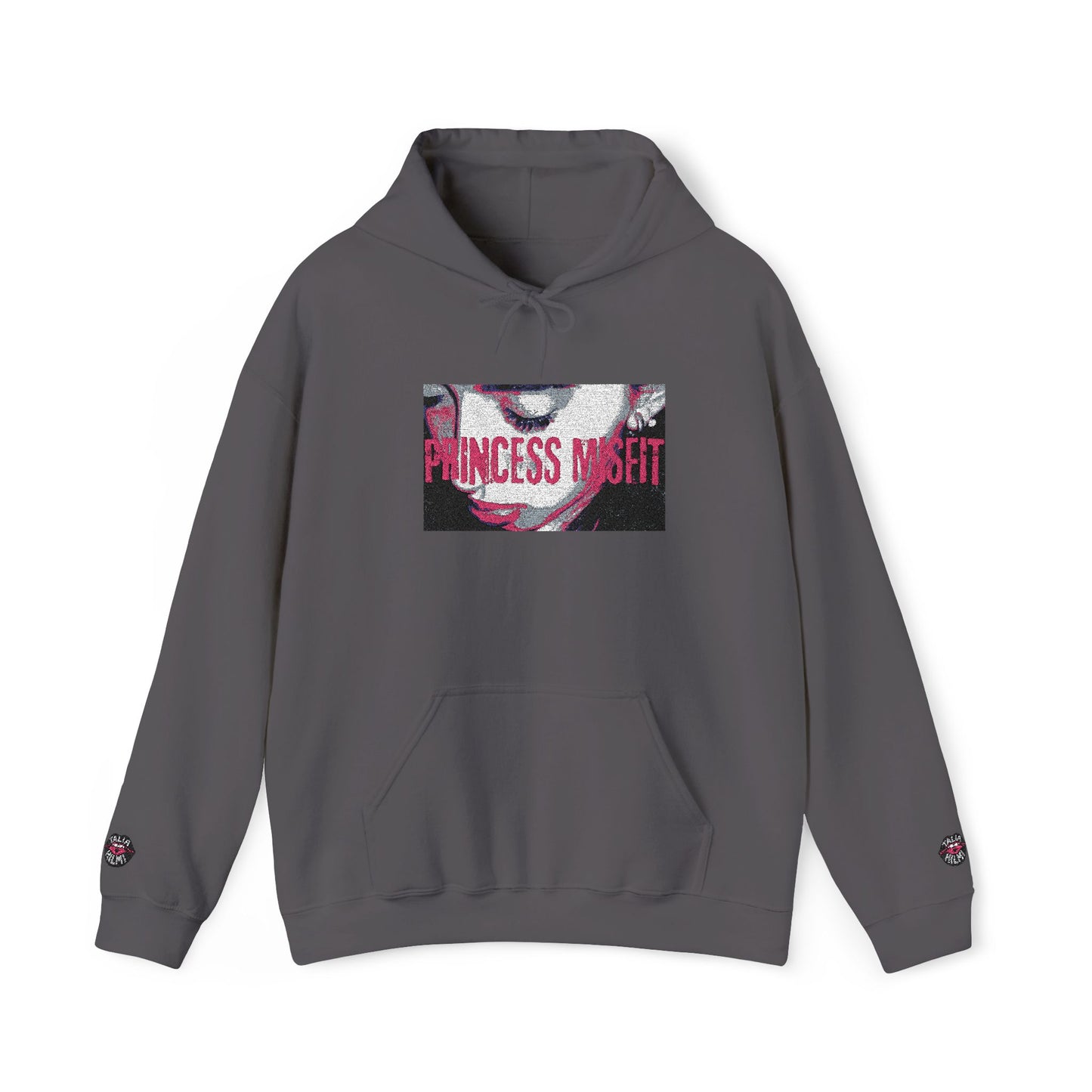 princess misfit official embroidered graphic hoodie