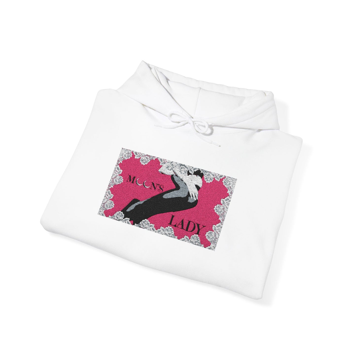 moon's lady official embroidered graphic hoodie