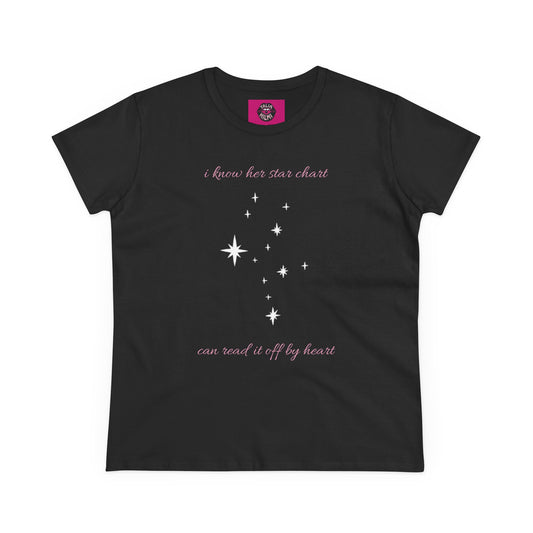 i know her star chart (virgo) cotton tee