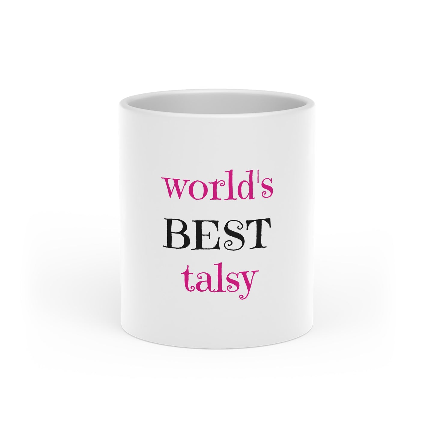 worlds best talsy heart mug