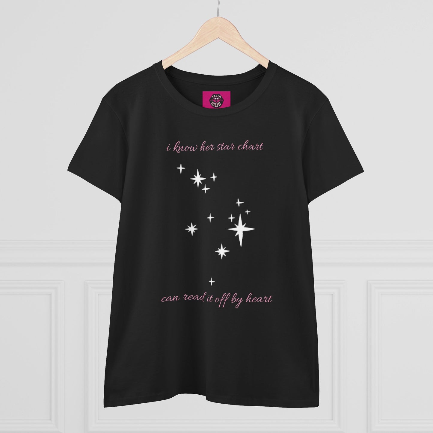 i know her star chart (aquarius) cotton tee