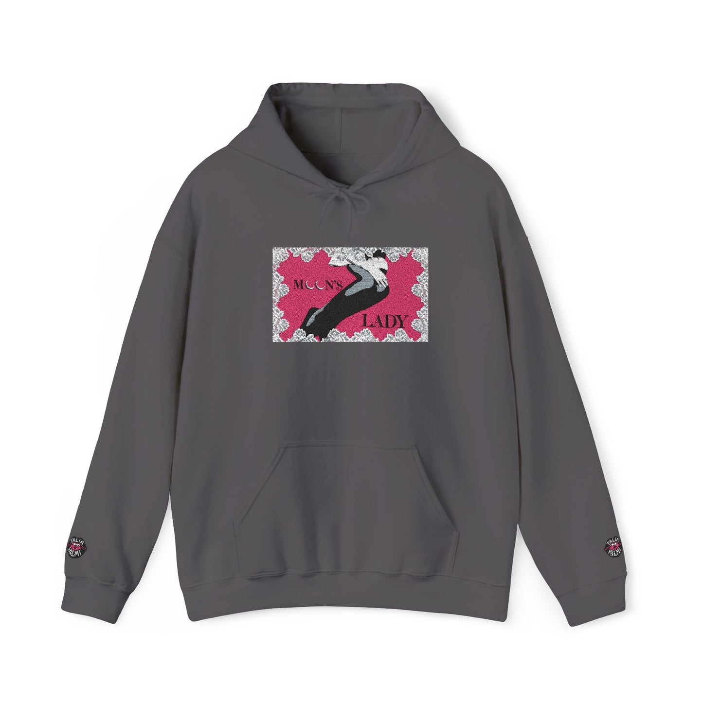moon's lady official embroidered graphic hoodie
