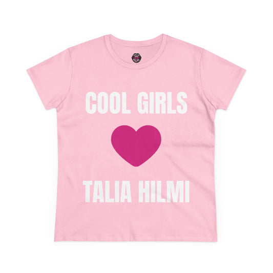 cool girls heart Talia Hilmi cotton tee
