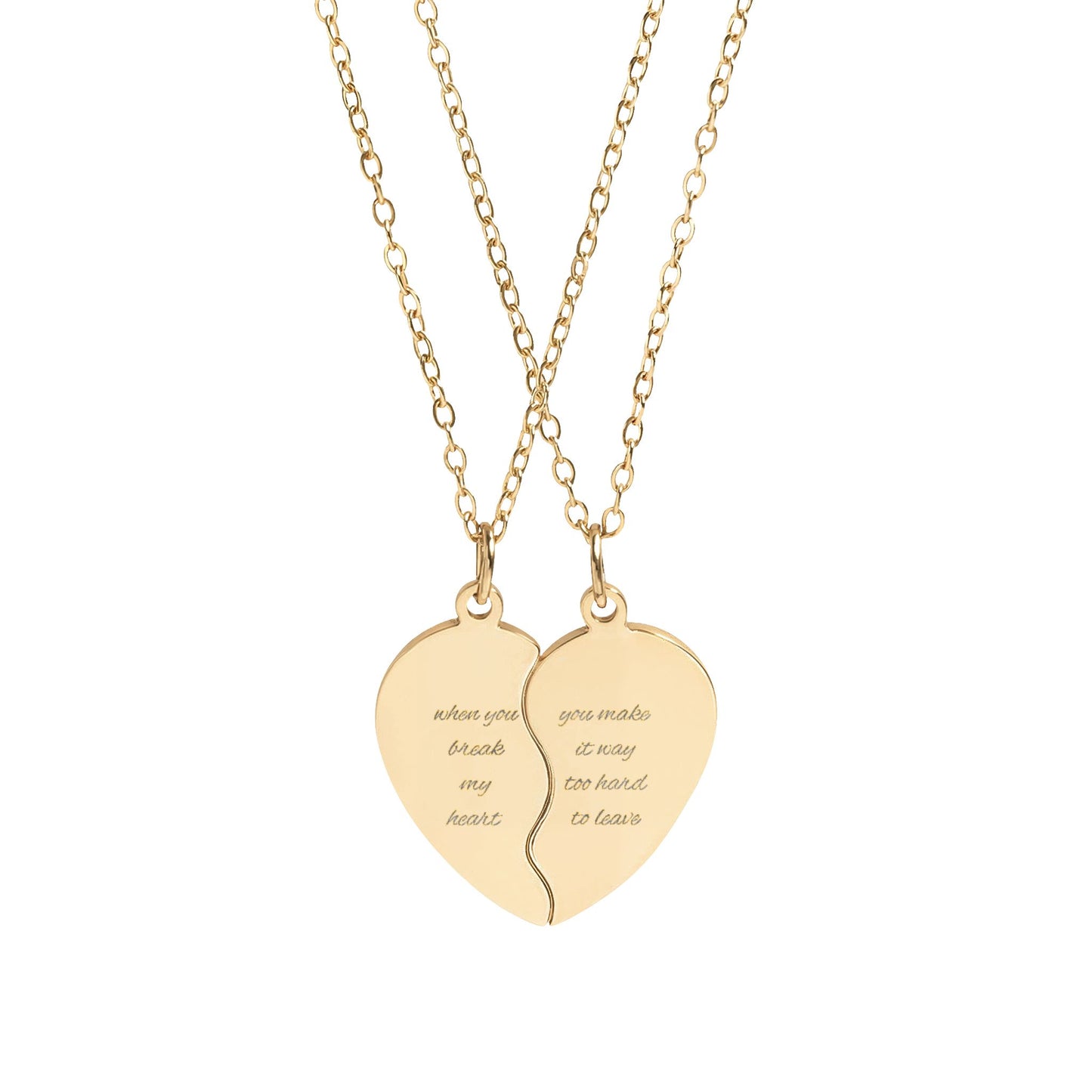 riot engraved matching necklace