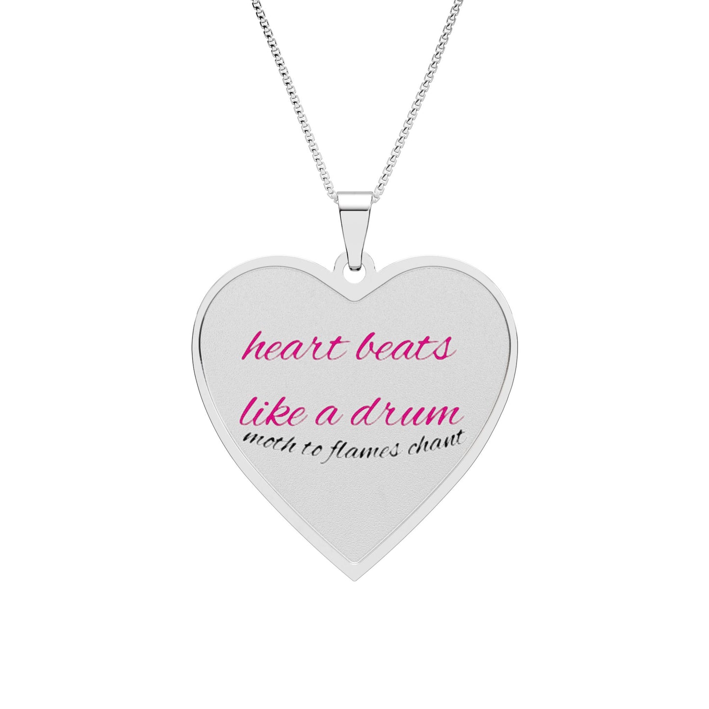 forever near engraved photo necklace