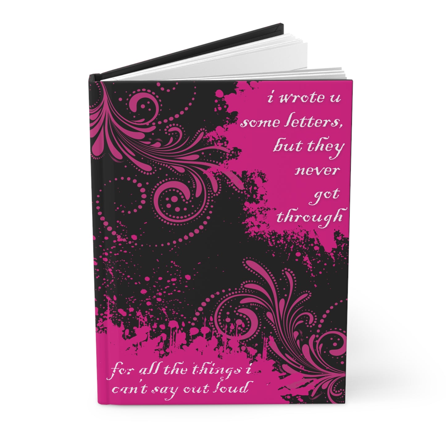 i wrote u some letters but they never got through hardcover notebook